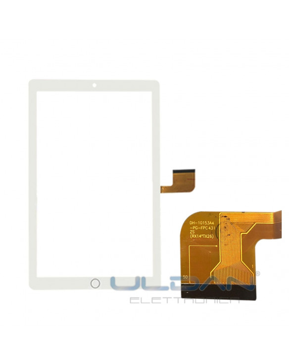Touch screen YESTEL X2 /DUODUOGO 10.1 tablet vetro con biadesivo bianco